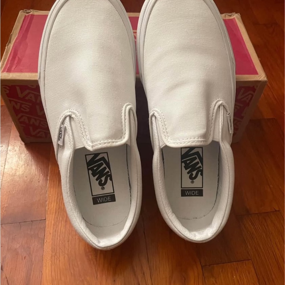 Vans Women’s White Slip-On Shoes